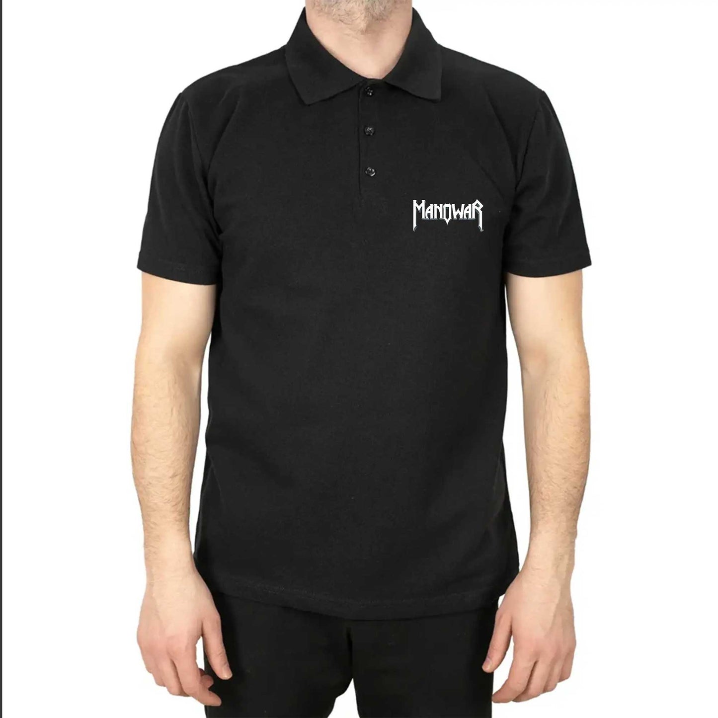 Manowar Logo Classic 2 Polo Yaka Renkli Tişört