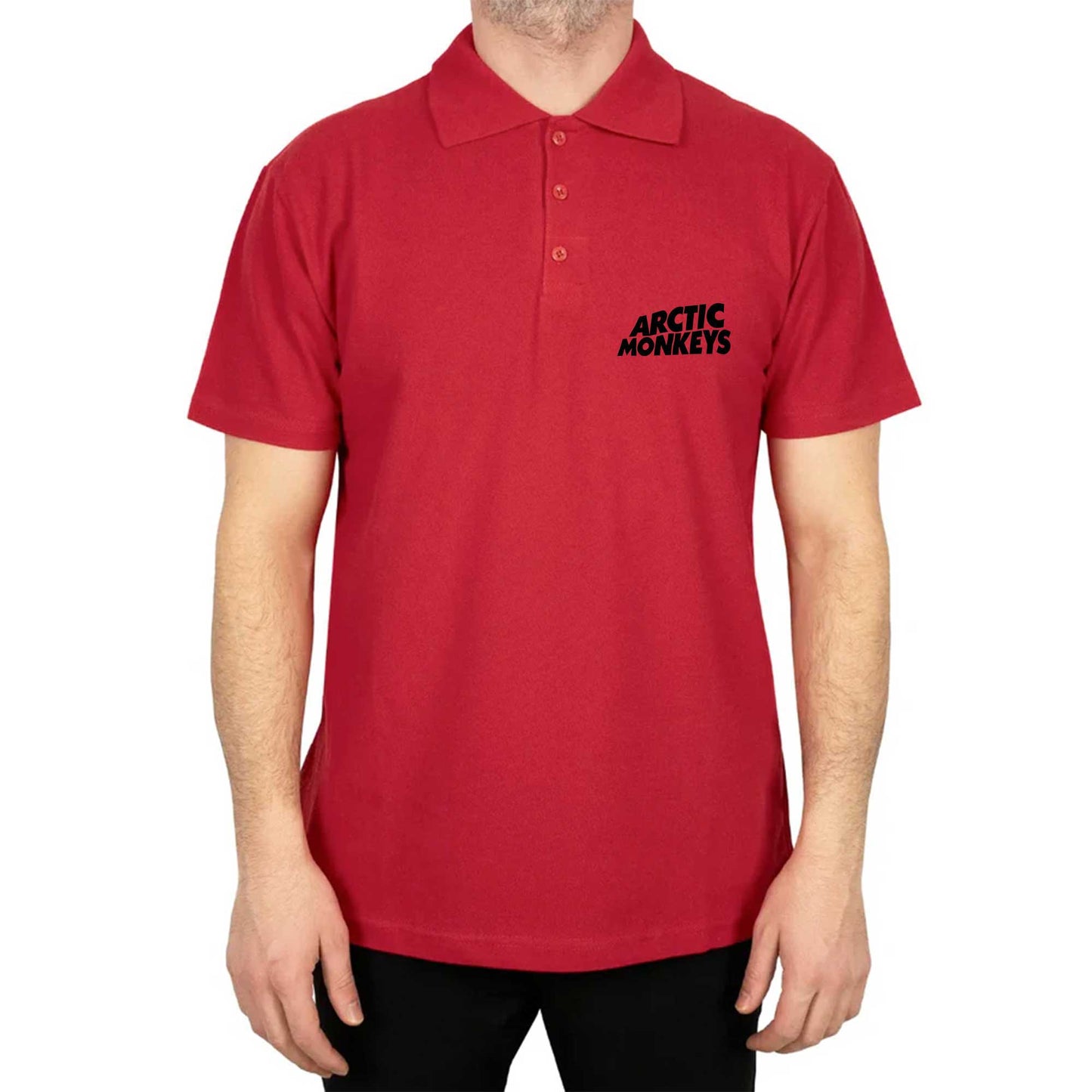 Arctic Monkeys Logo Polo Yaka Renkli Tişört