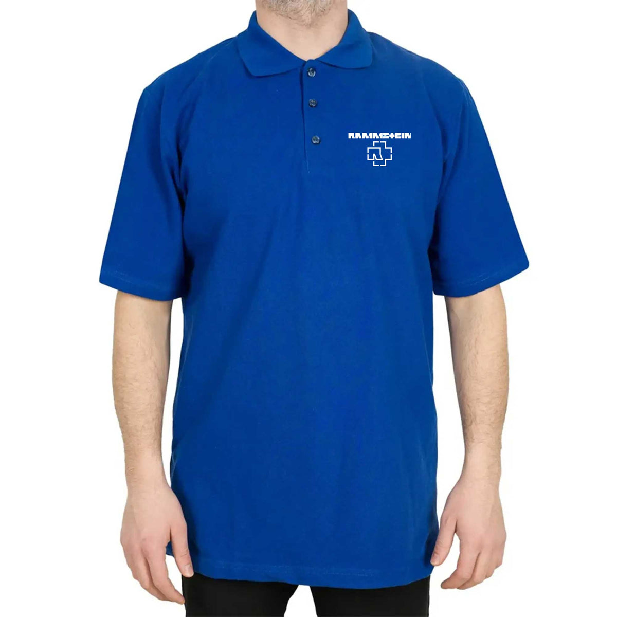 Rammstein Logo 2 Polo Yaka Renkli Tişört