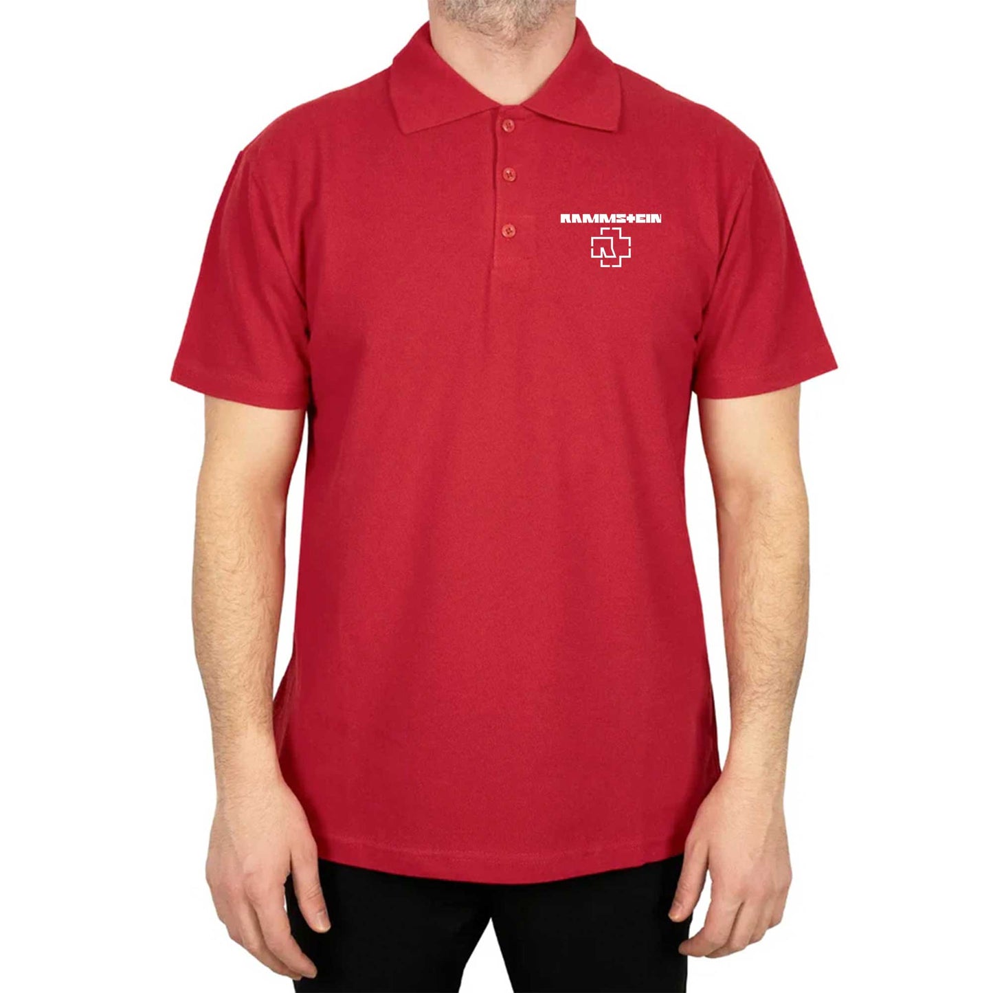 Rammstein Logo 2 Polo Yaka Renkli Tişört