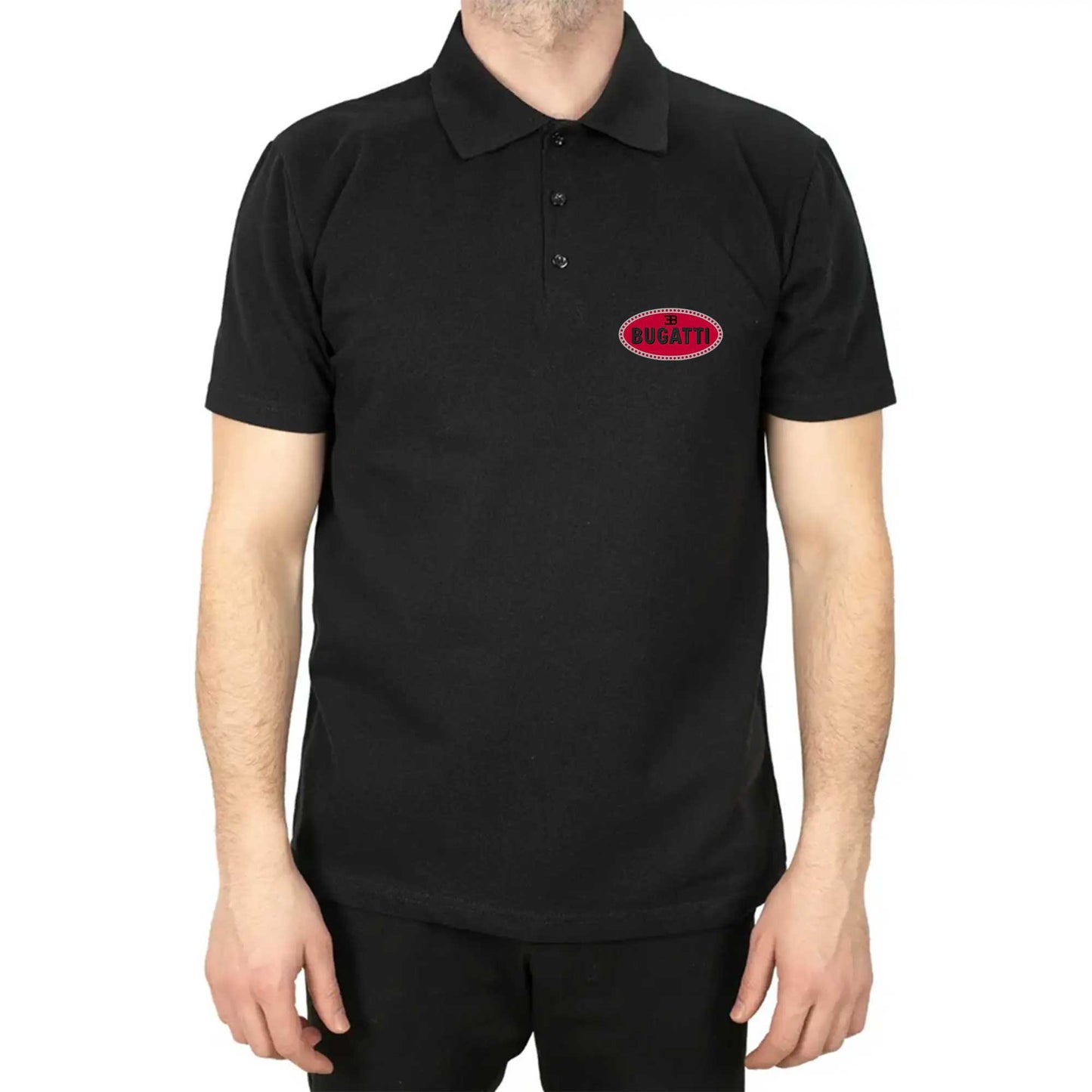 Bugatti 3B Logo Polo Yaka Renkli Tişört