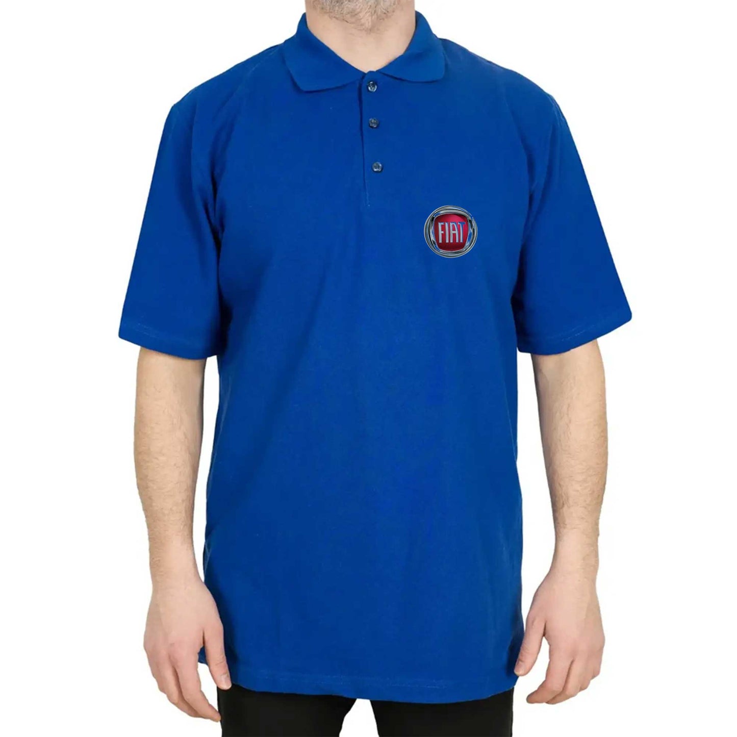 Fiat Logo Polo Yaka Renkli Tişört