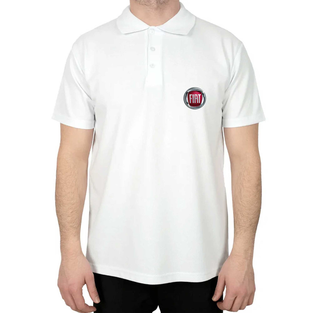 Fiat Logo Polo Yaka Renkli Tişört