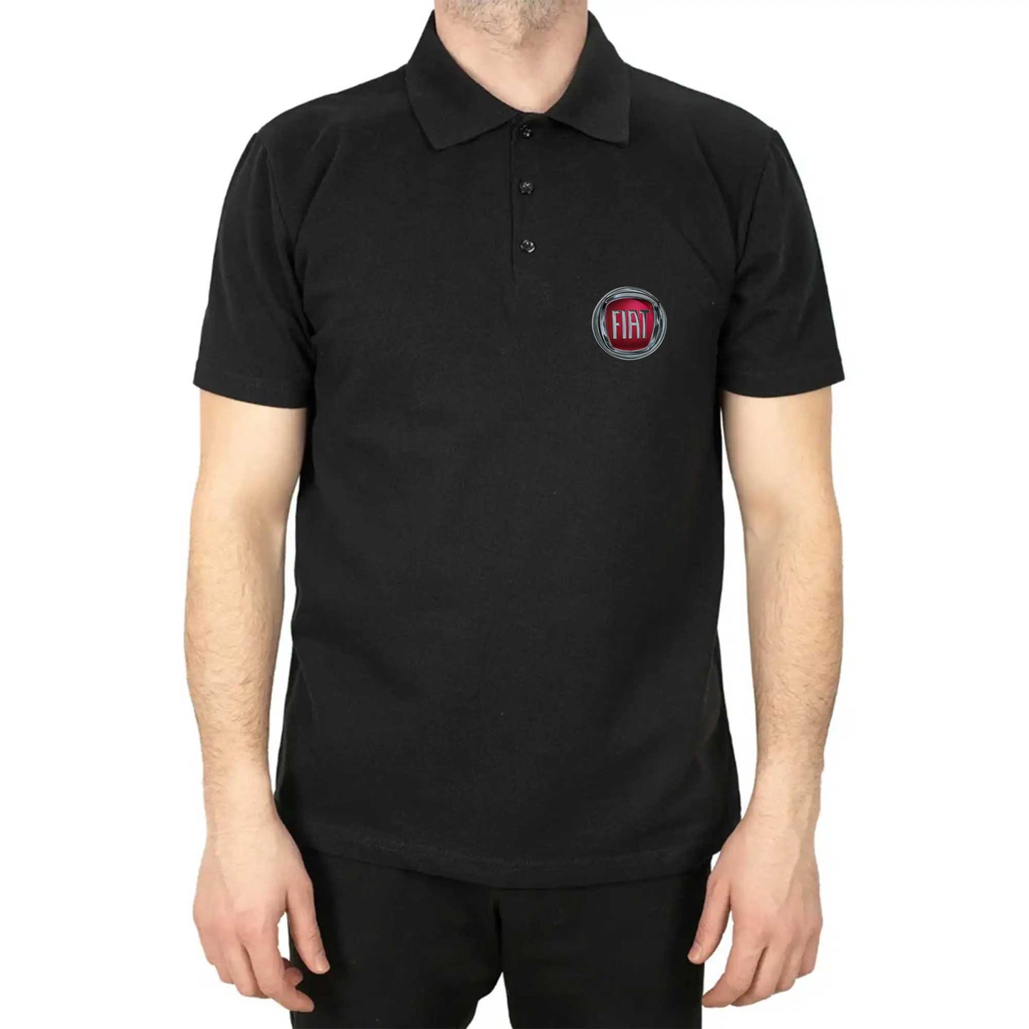 Fiat Logo Polo Yaka Renkli Tişört