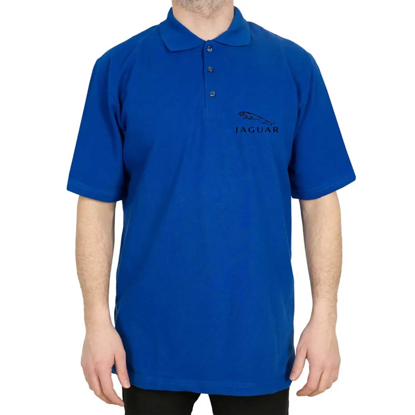 Jaguar Logo Polo Yaka Renkli Tişört