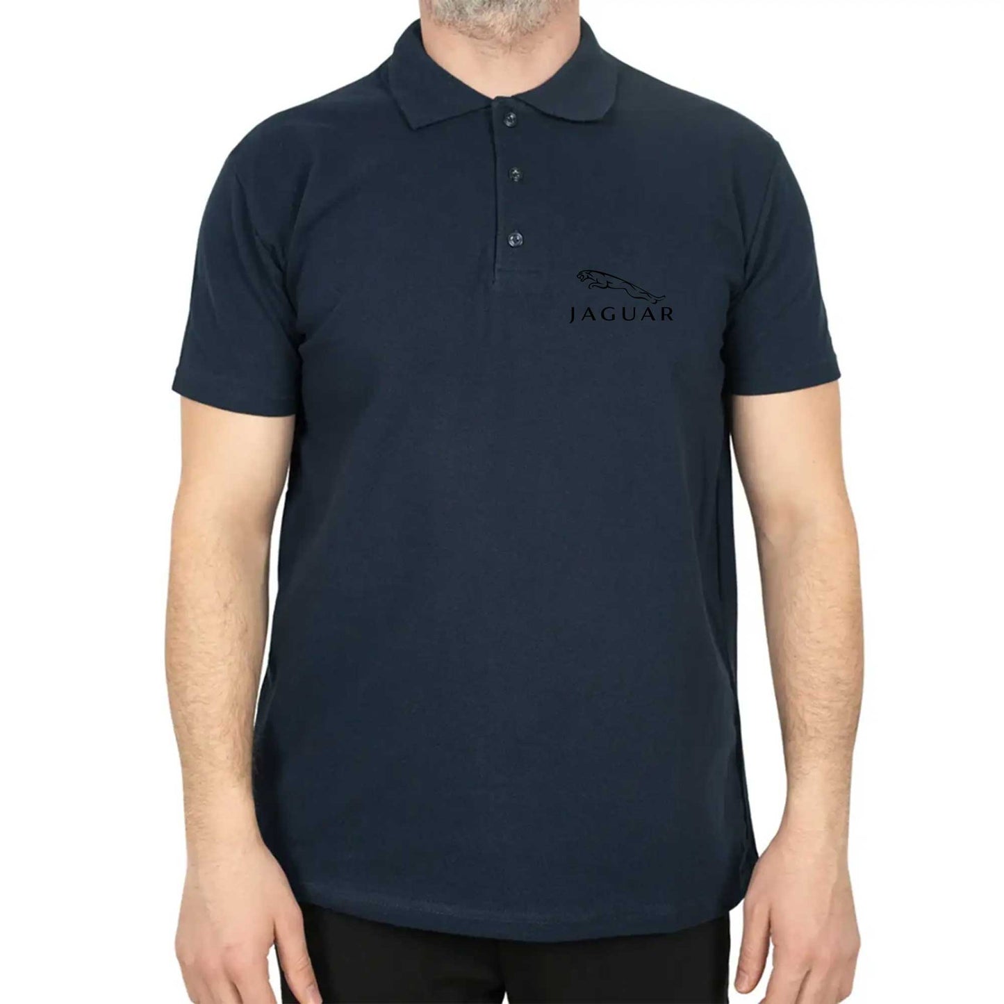 Jaguar Logo Polo Yaka Renkli Tişört
