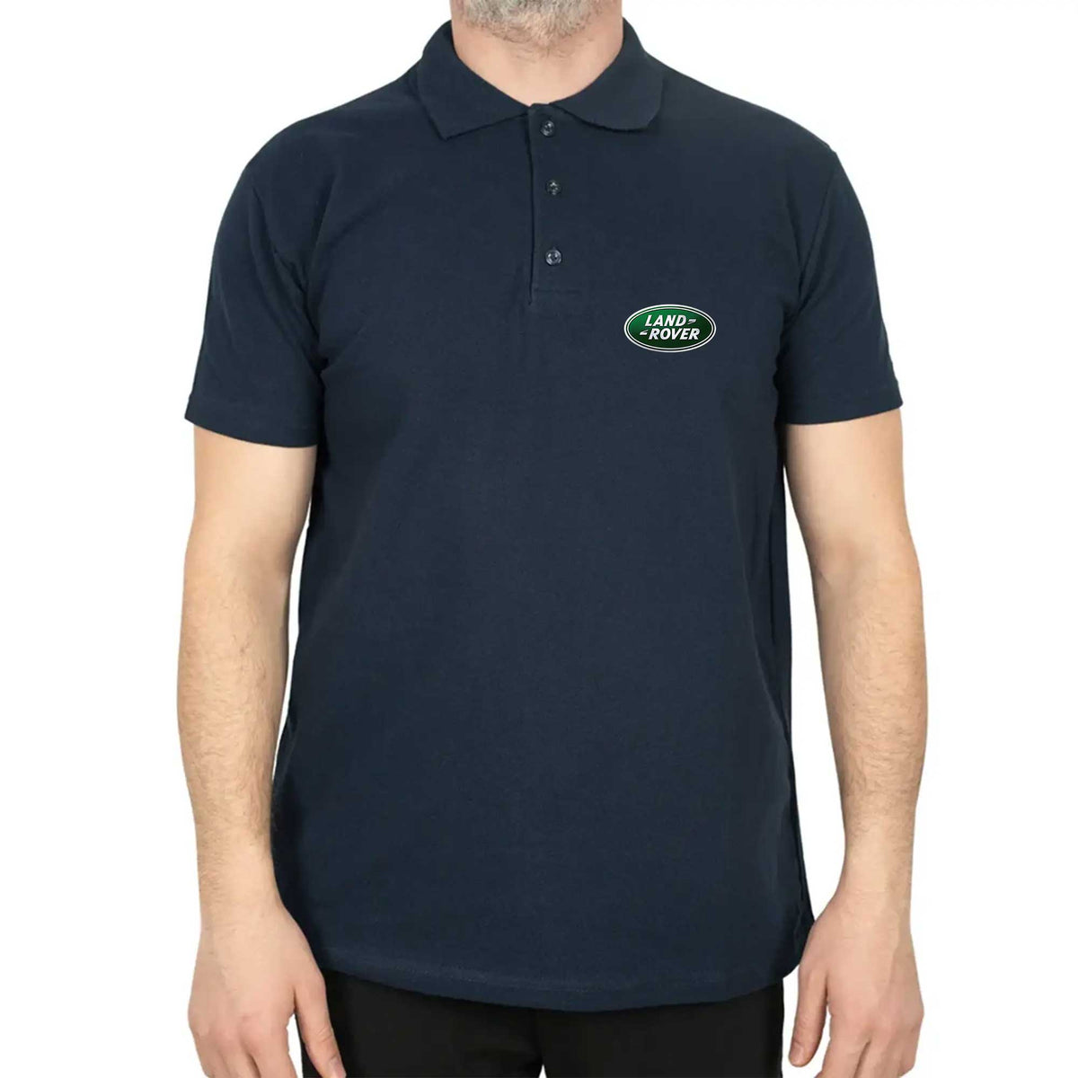 Land Rover Logo Polo Yaka Renkli Tişört