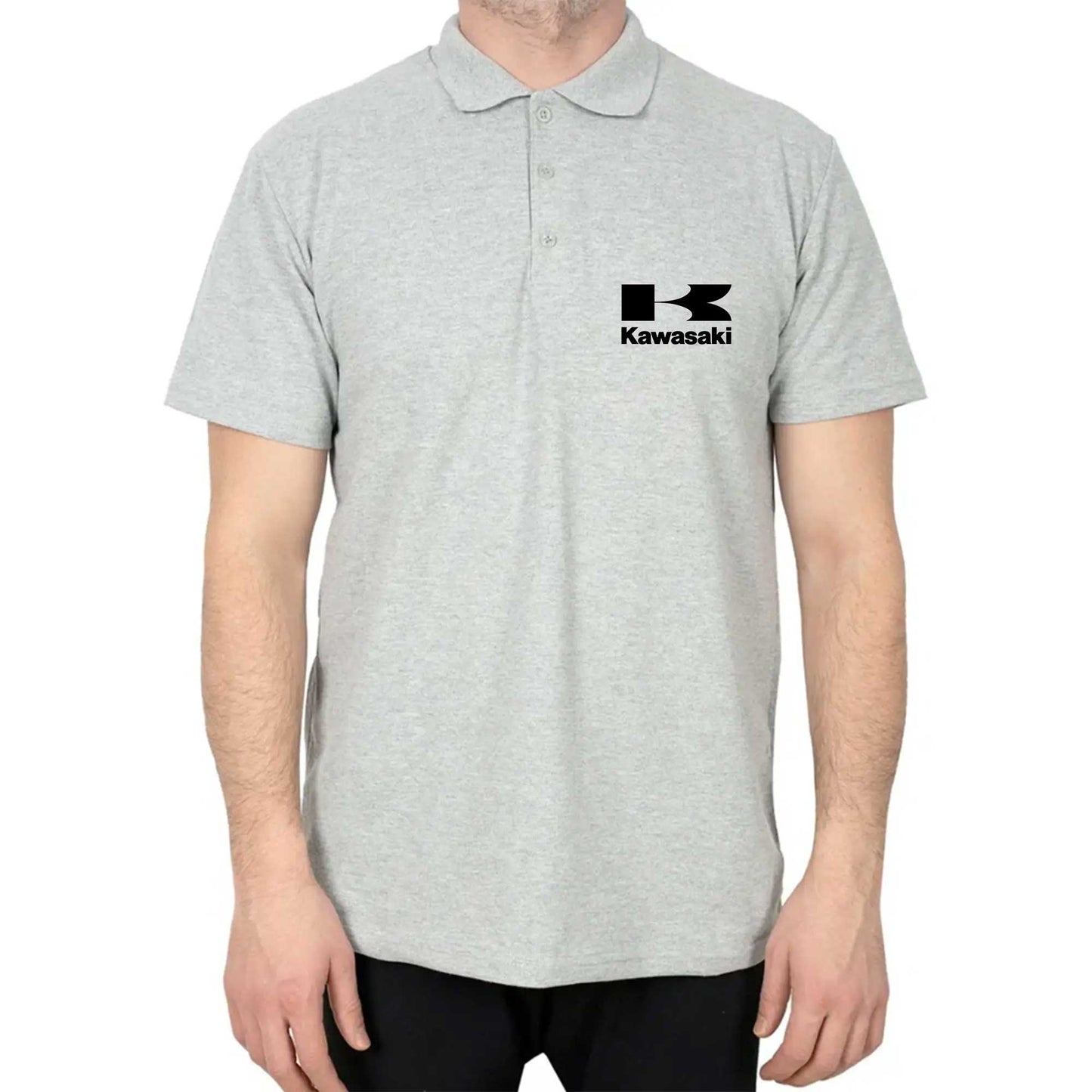 Kawasaki Logo Polo Yaka Renkli Tişört