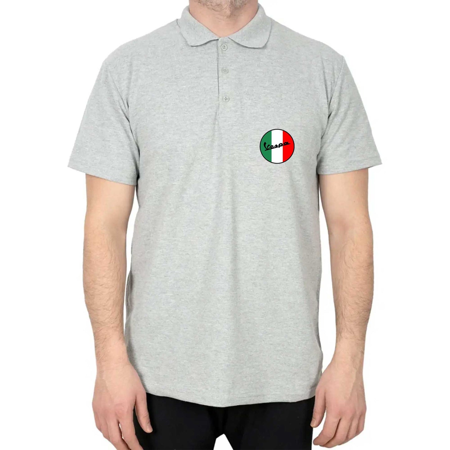 Vespa Logo Polo Yaka Renkli Tişört