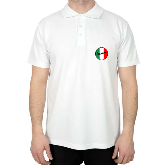 Vespa Logo Polo Yaka Renkli Tişört