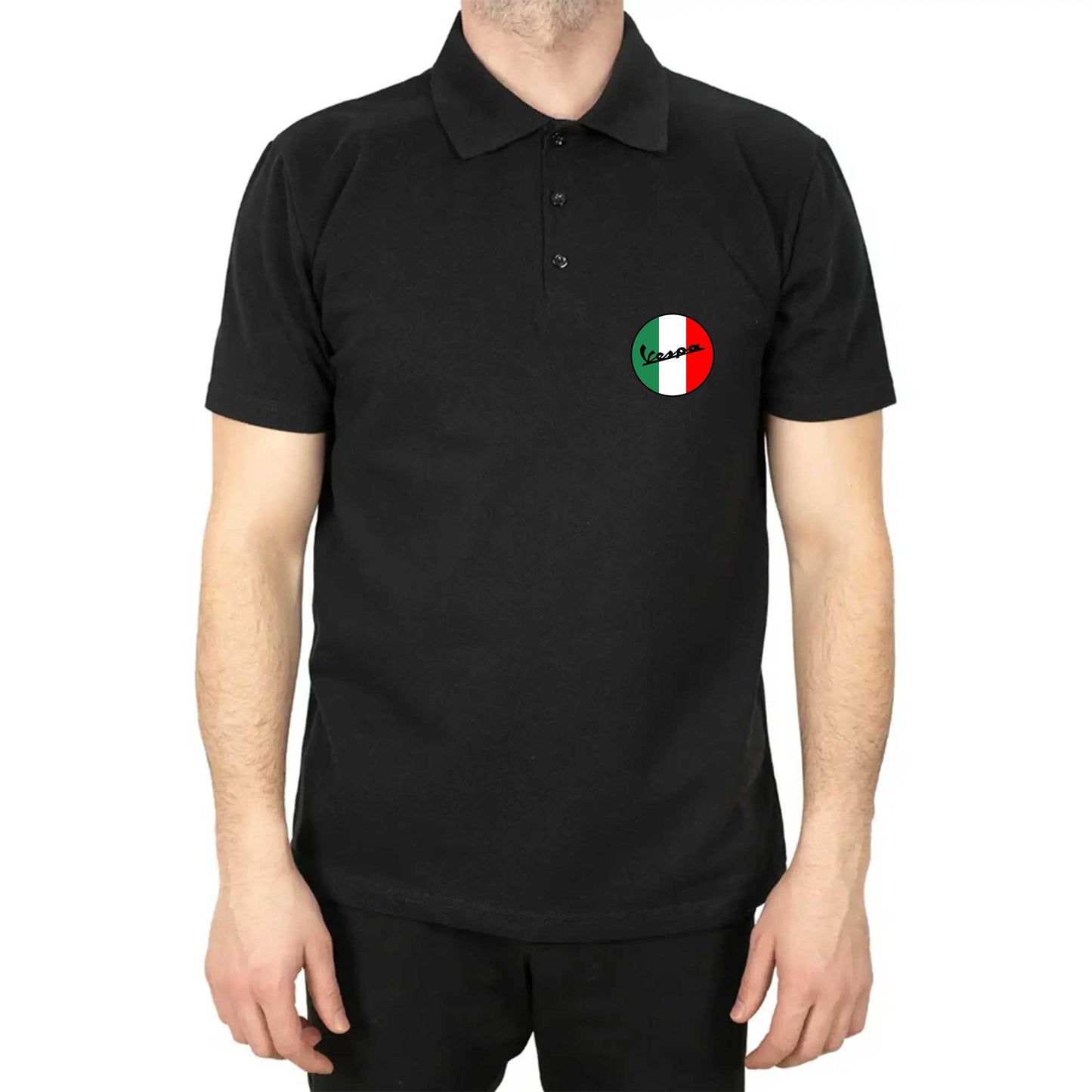 Vespa Logo Polo Yaka Renkli Tişört