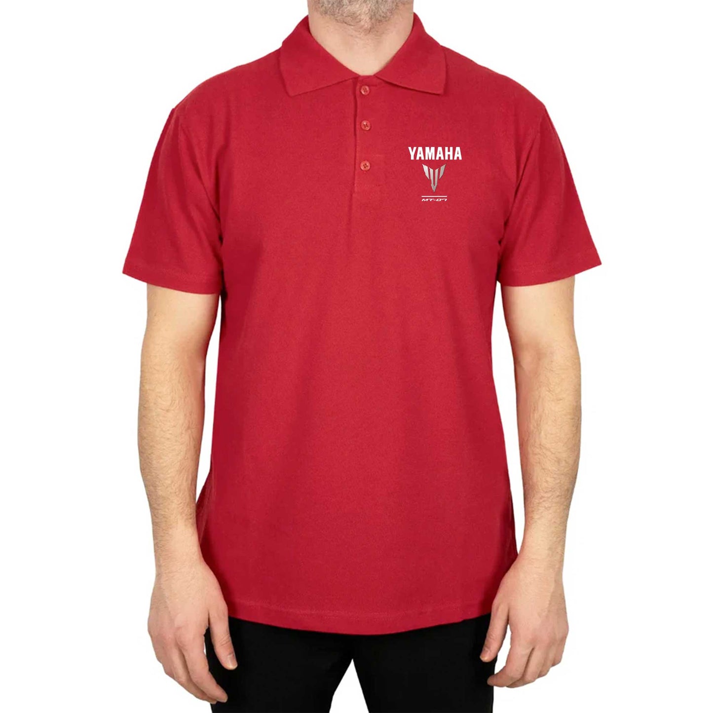 Yamaha MT07 Logo Polo Yaka Renkli Tişört