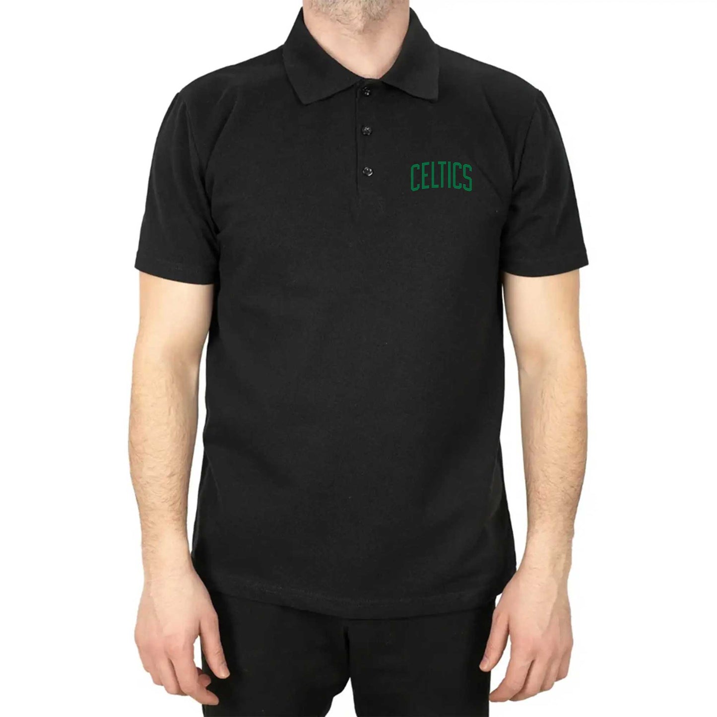 Boston Celtics Yazı Polo Yaka Renkli Tişört