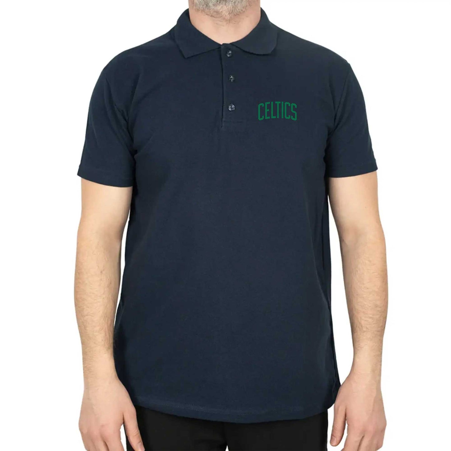 Boston Celtics Yazı Polo Yaka Renkli Tişört