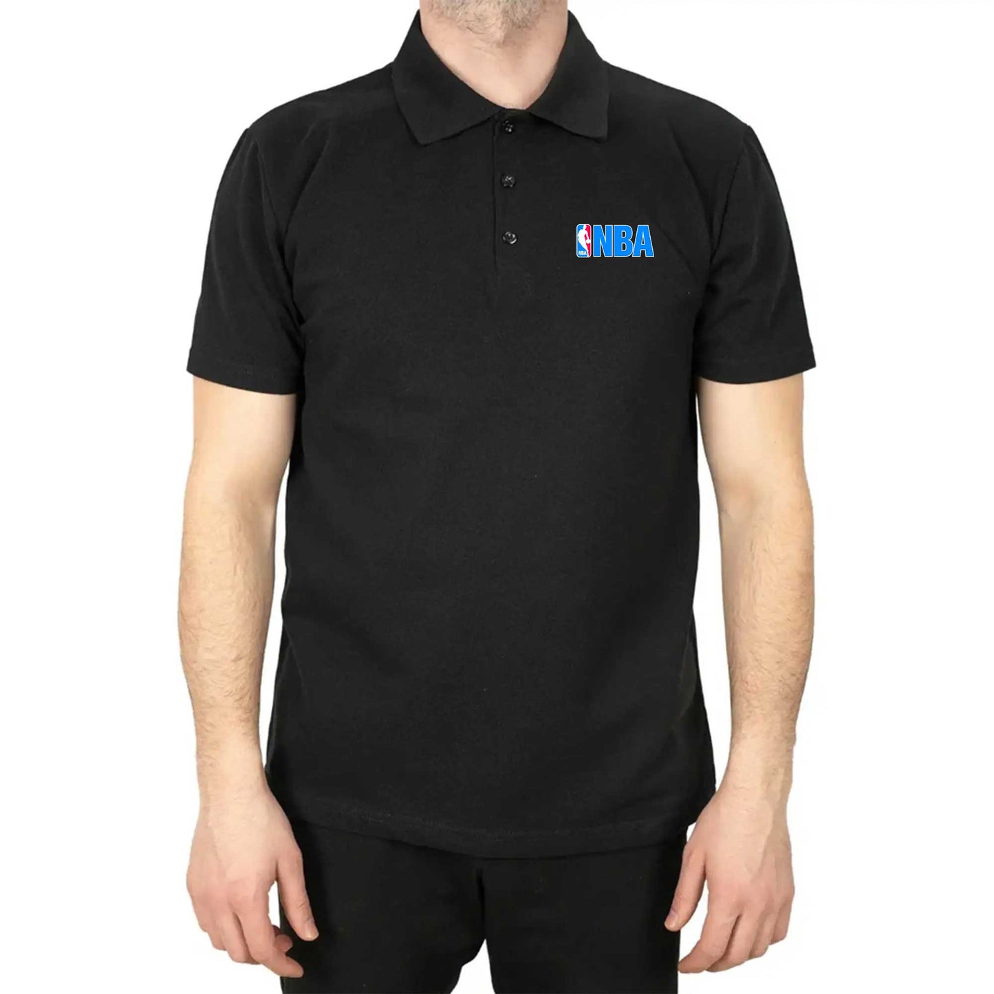 NBA Logo Polo Yaka Renkli Tişört