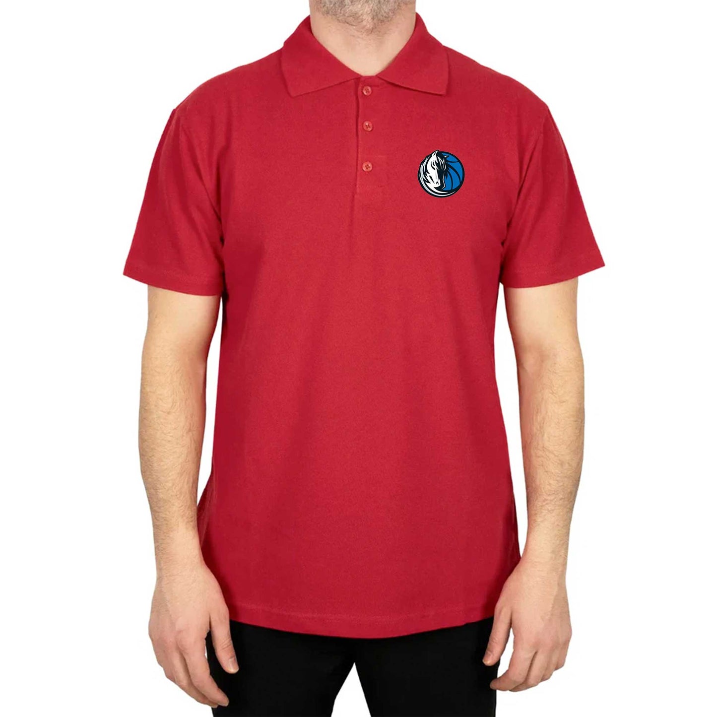 Dallas Mavericks Logo Polo Yaka Renkli Tişört