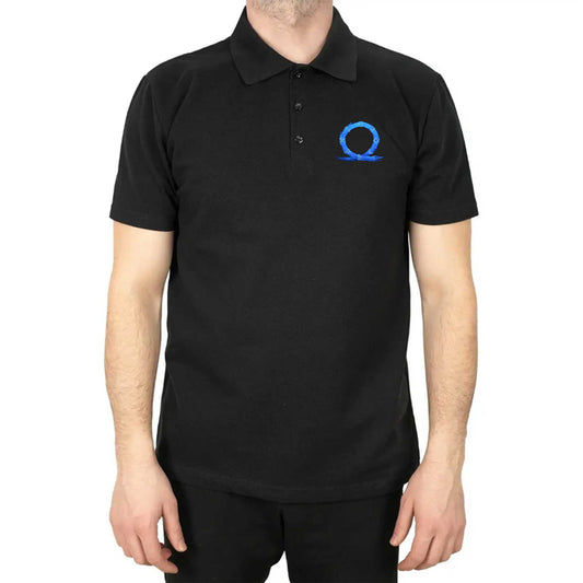 God of War Ragnarok Blue Logo Polo Yaka Renkli Tişört