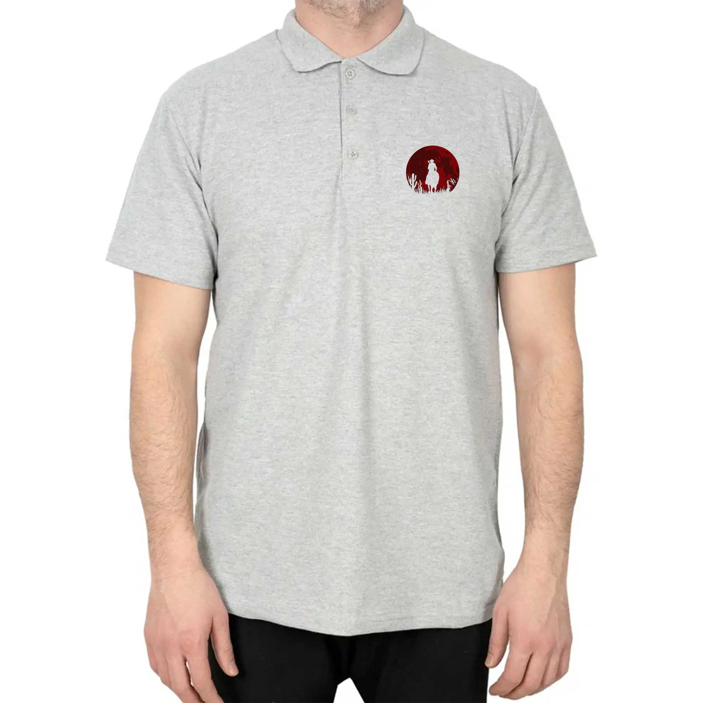 Red Dead Redemption 2 Red Moon Polo Yaka Renkli Tişört