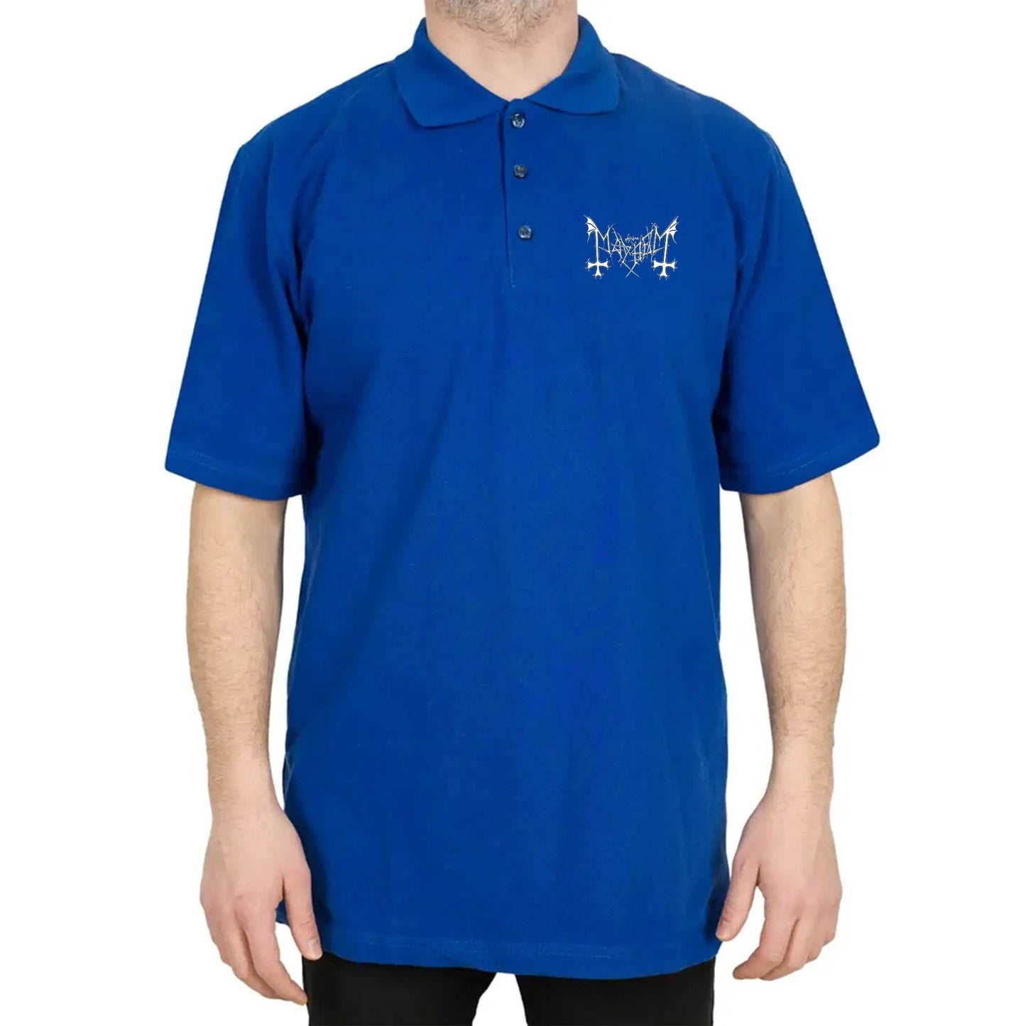 Mayhem Logo Polo Yaka Renkli Tişört
