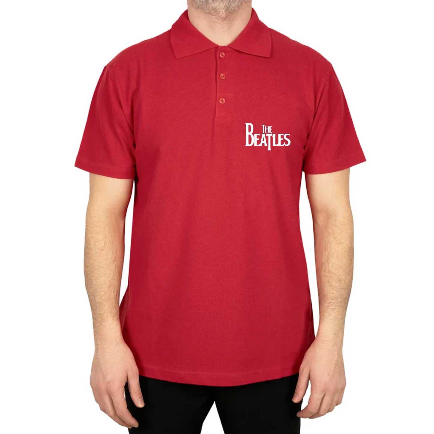 The Beatles Logo Polo Yaka Renkli Tişört