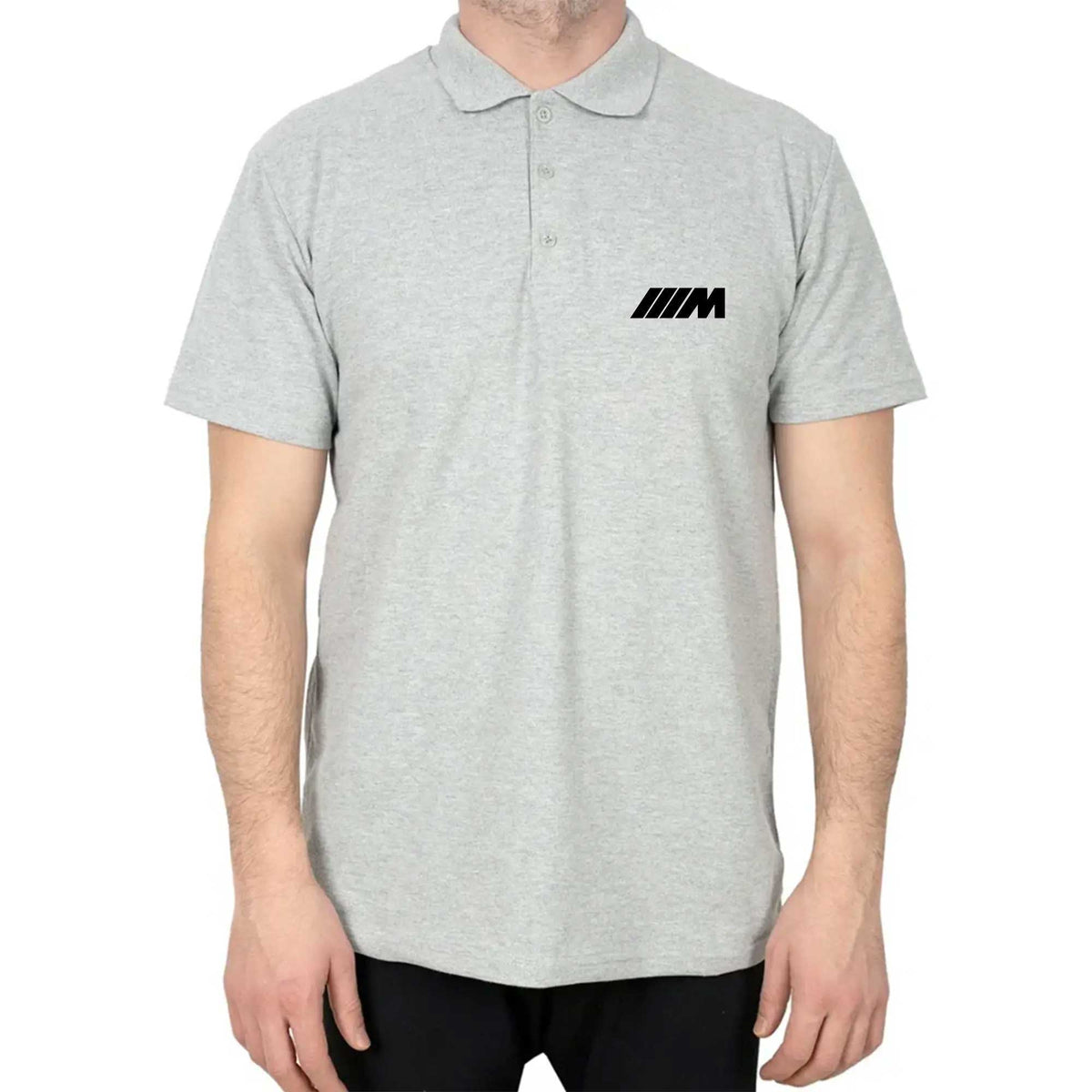 BMW M Power Black Polo Yaka Renkli Tişört
