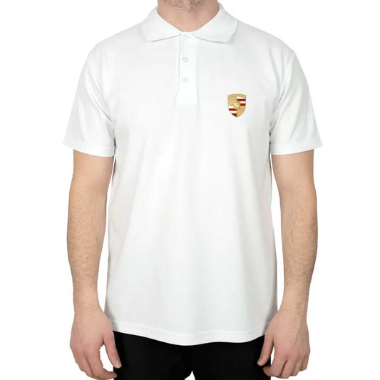 Porsche Logo Polo Yaka Renkli Tişört