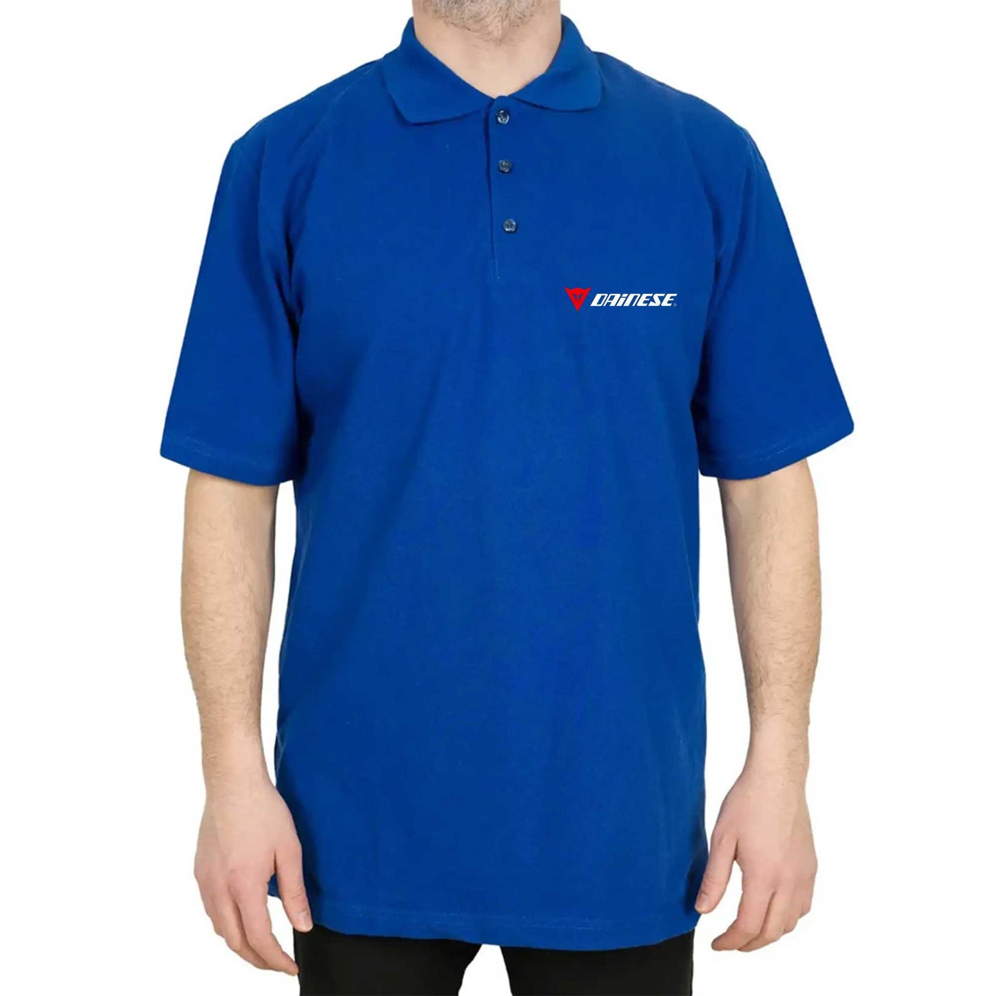 Dainese Logo Text Polo Yaka Renkli Tişört