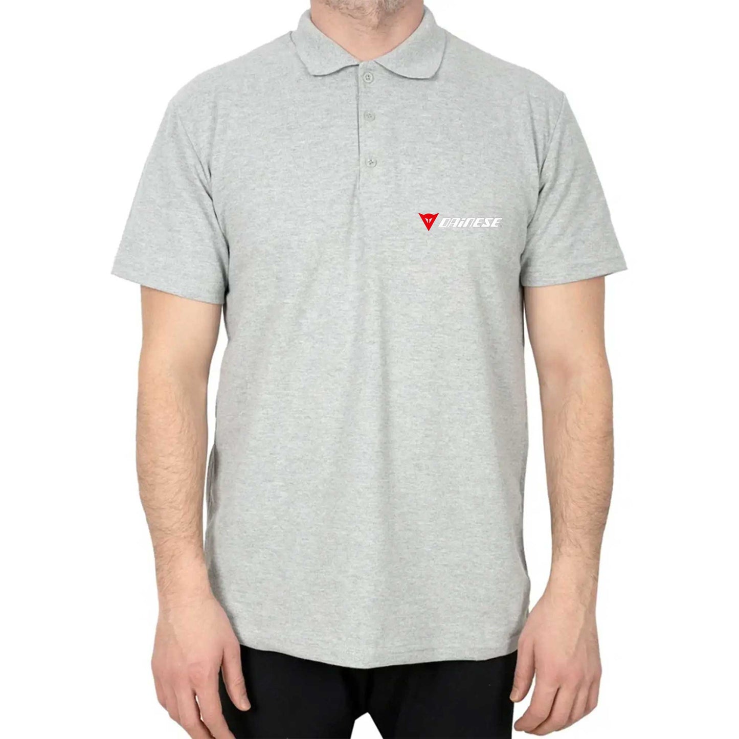 Dainese Logo Text Polo Yaka Renkli Tişört
