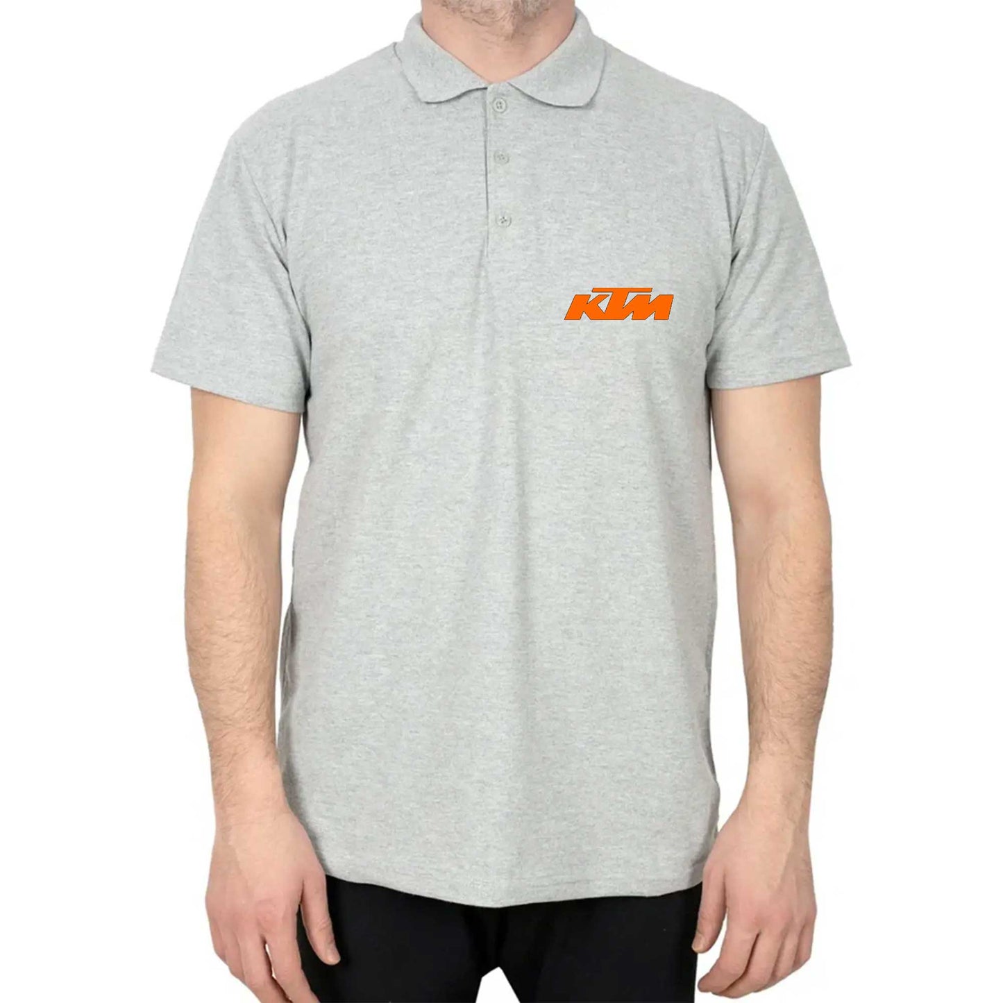 KTM Motocycle Orange Logo Polo Yaka Renkli Tişört