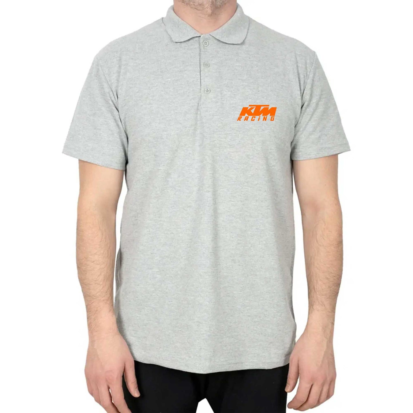 KTM Racing Orange Logo Polo Yaka Renkli Tişört