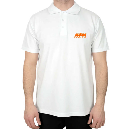 KTM Racing Orange Logo Polo Yaka Renkli Tişört