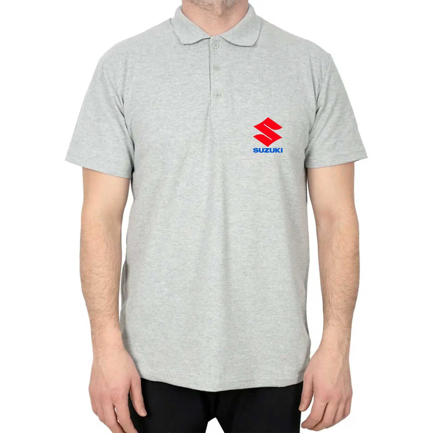 Suzuki Logo Text Polo Yaka Renkli Tişört