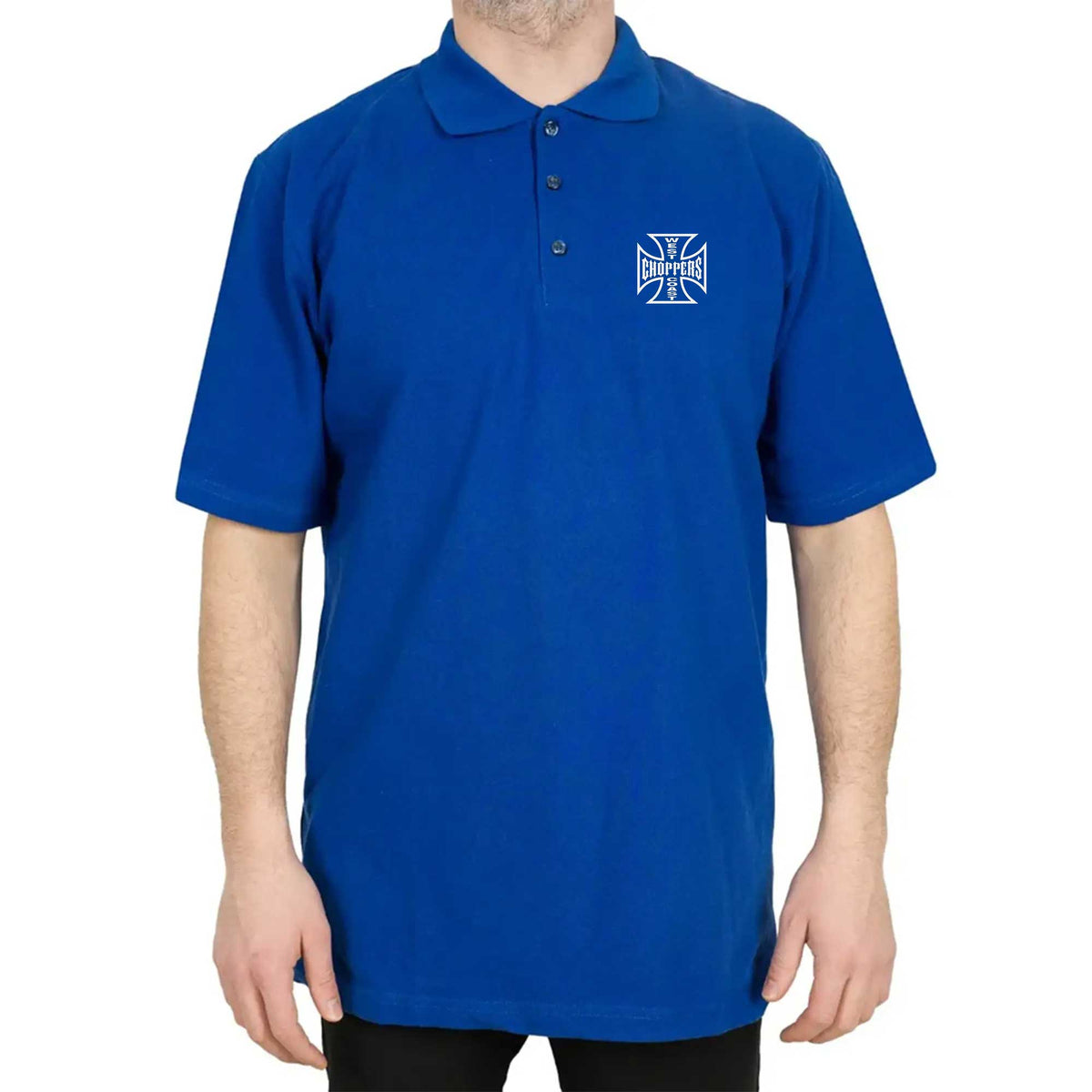 West Coast Choppers Logo Polo Yaka Renkli Tişört