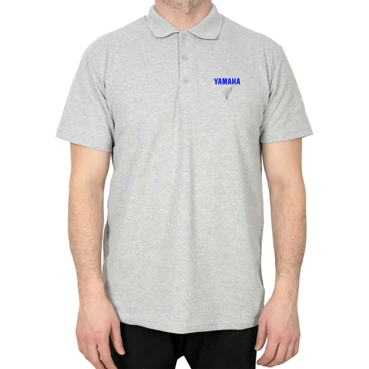 Yamaha MT07 Logo Blue Polo Yaka Renkli Tişört
