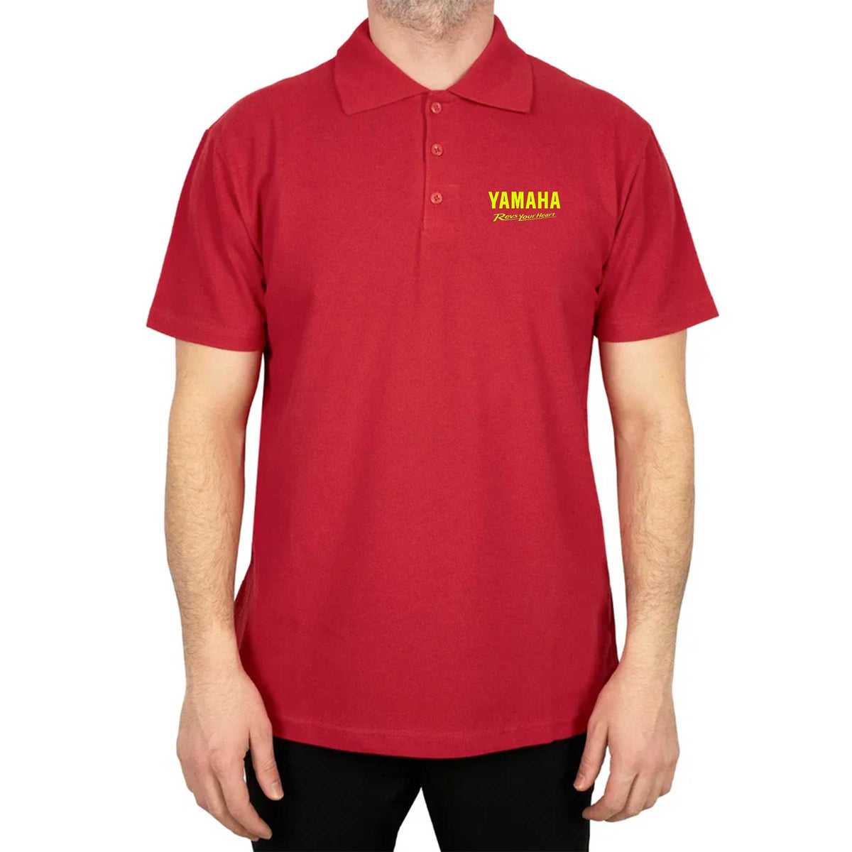 Yamaha Revs Your Heart Polo Yaka Renkli Tişört