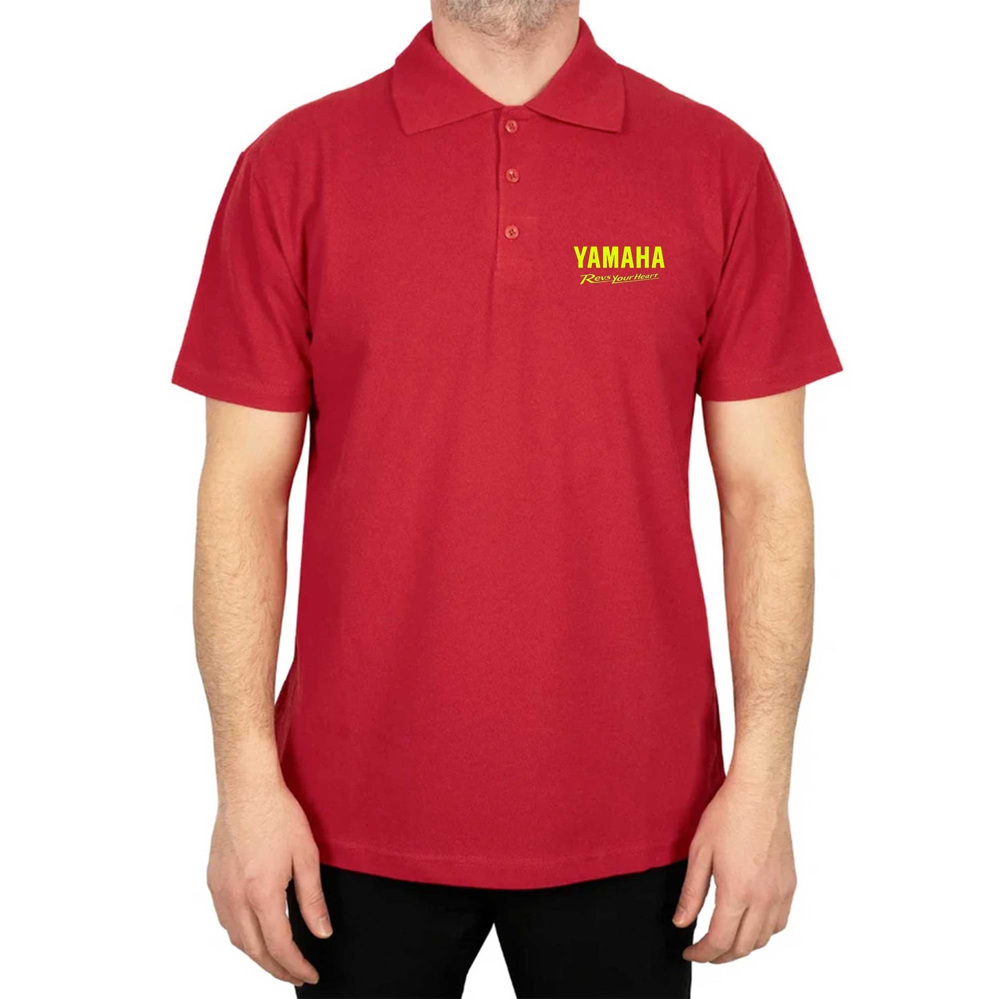 Yamaha Revs Your Heart Polo Yaka Renkli Tişört