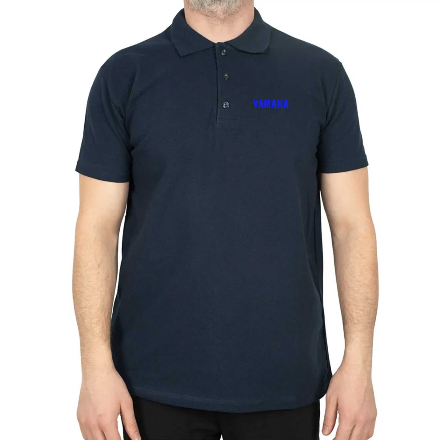Yamaha Text Blue Polo Yaka Renkli Tişört
