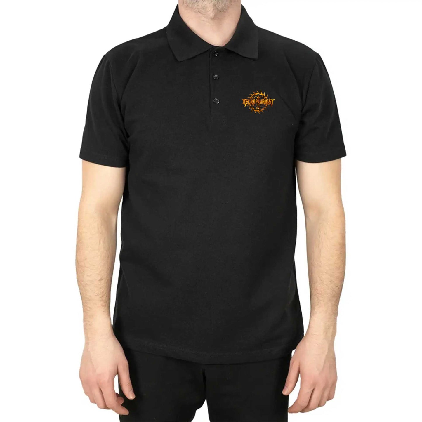 Necrophagist Logo Polo Yaka Renkli Tişört
