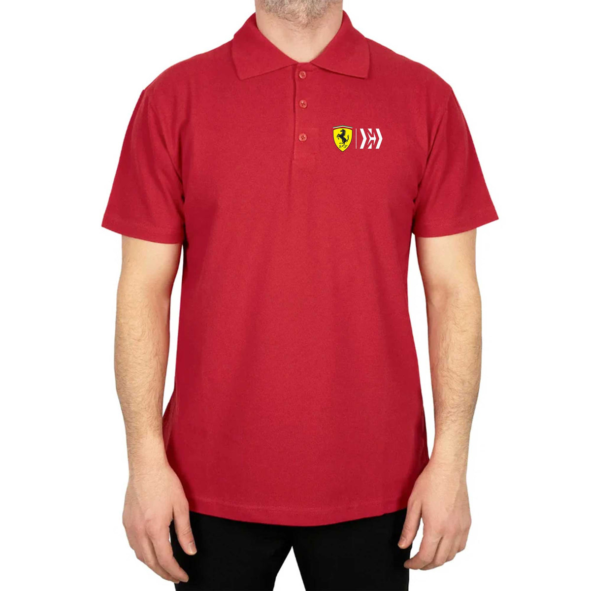 Scuderia Ferrari Mission Polo Yaka Renkli Tişört