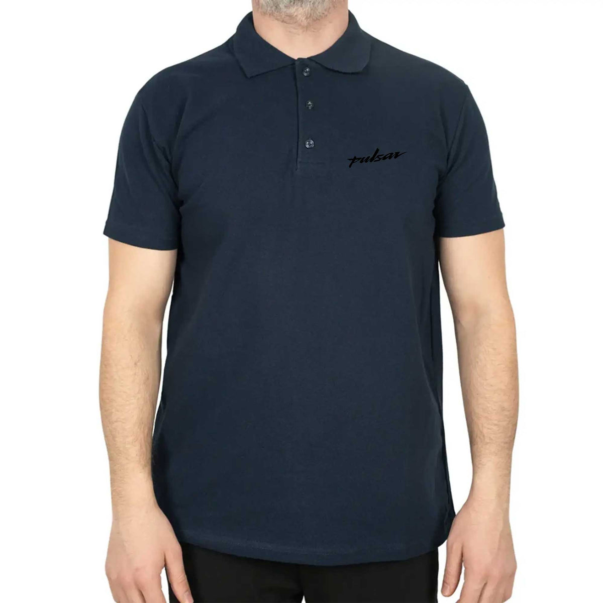 Pulsar Logo Black Polo Yaka Renkli Tişört