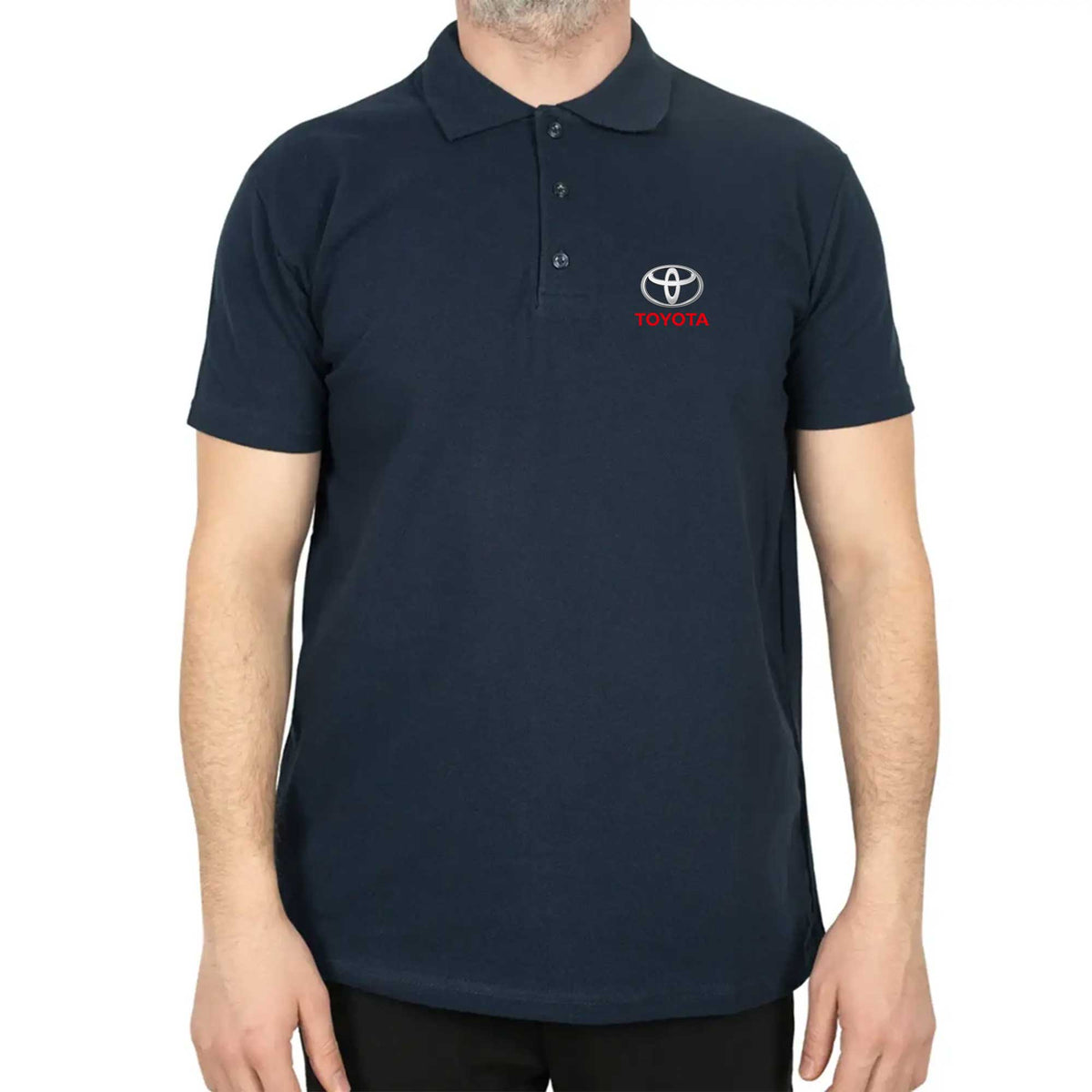 Toyata Text Logo Polo Yaka Renkli Tişört
