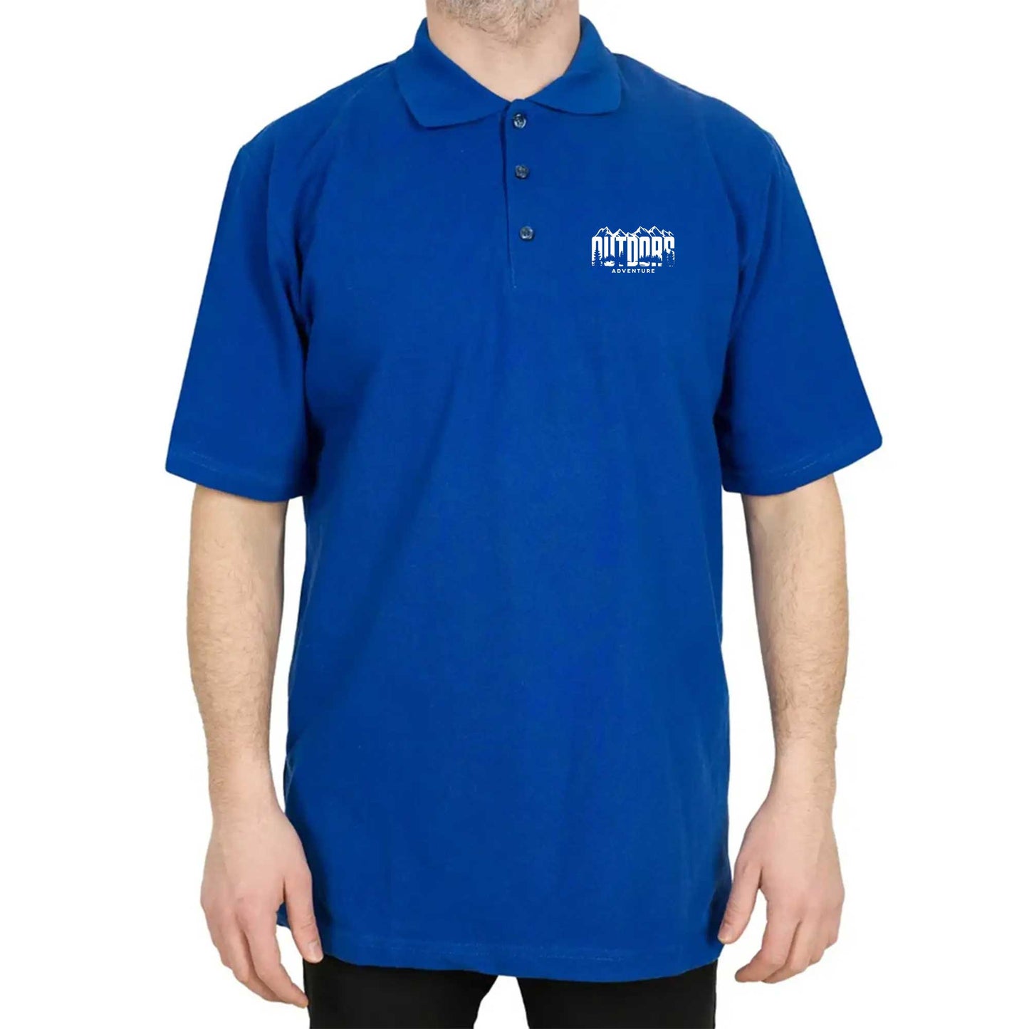 Outdors Adventure Polo Yaka Renkli Tişört
