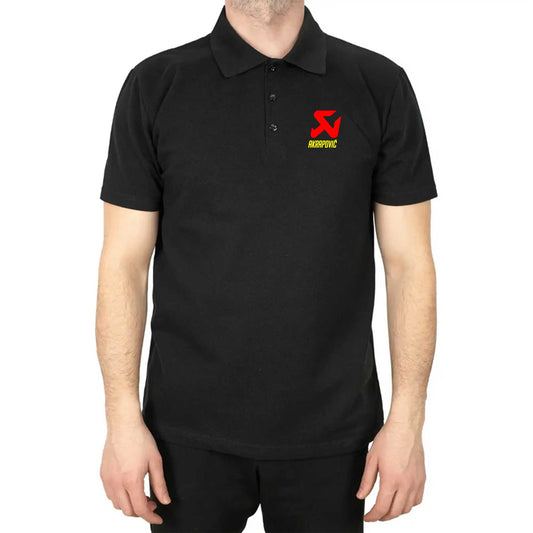 Akrapovic Logo Polo Yaka Renkli Tişört