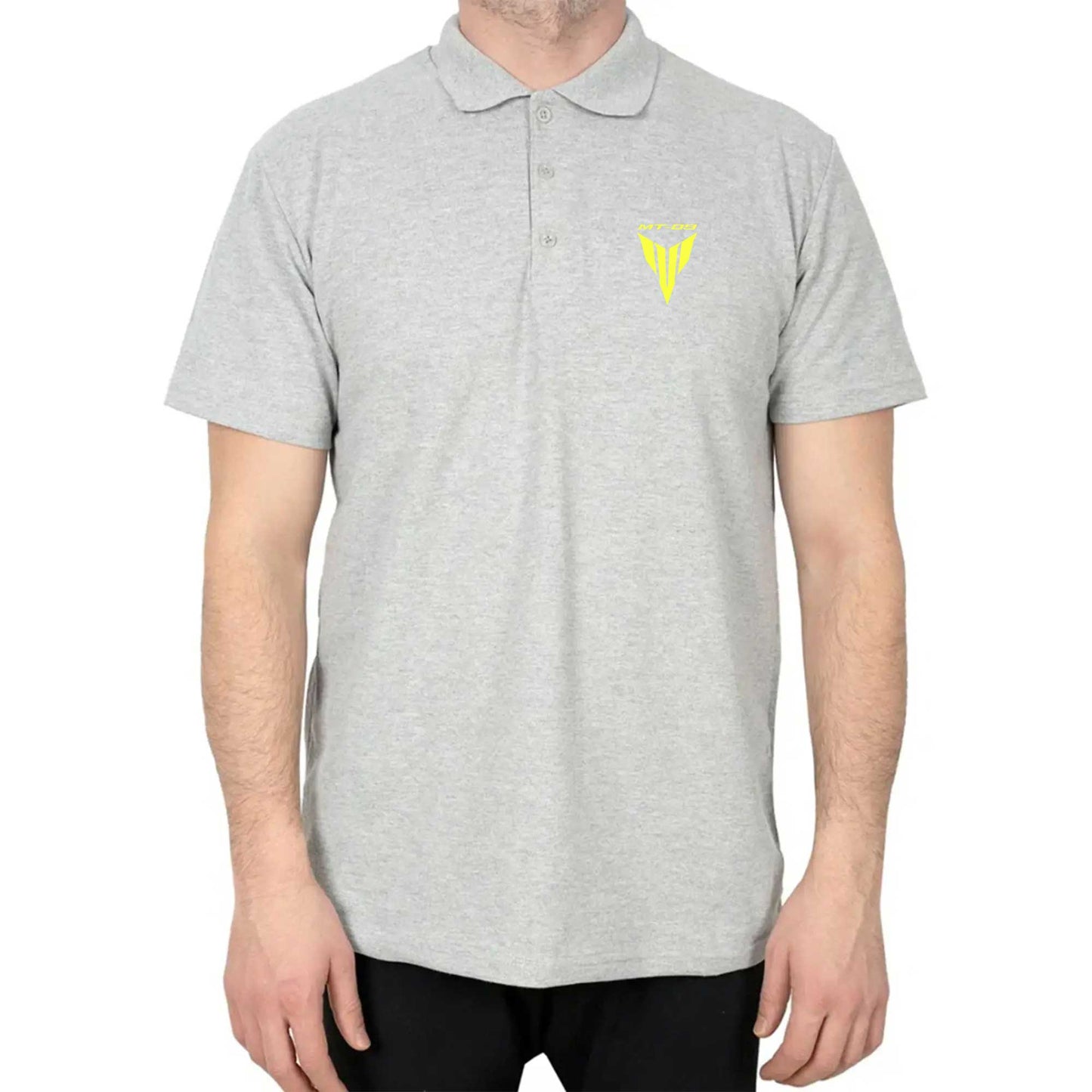 Yamaha MT 09 Logo Text Polo Yaka Renkli Tişört