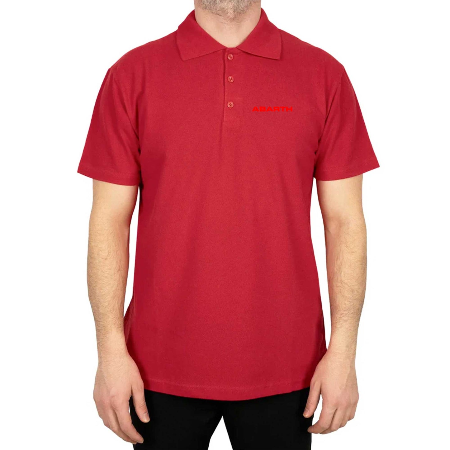Abarth Text Line Polo Yaka Renkli Tişört
