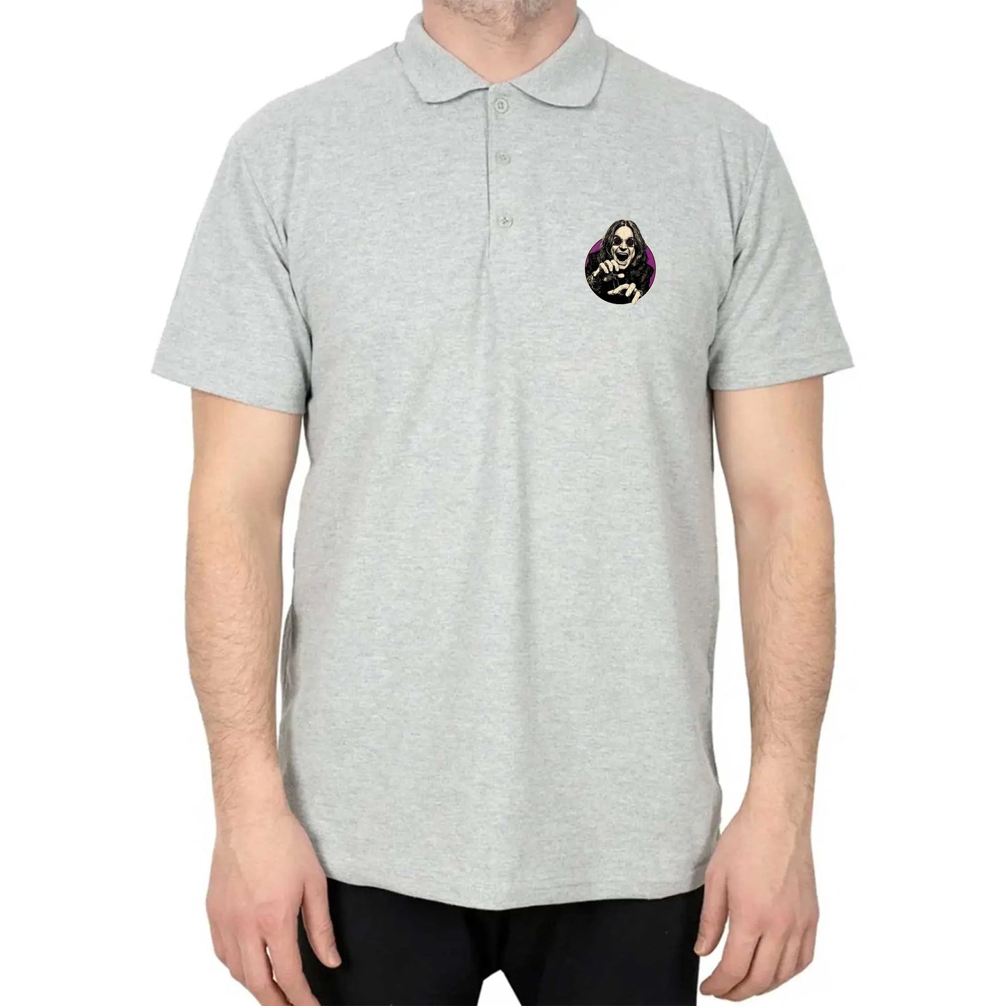 Ozzy Osbourne Portre Polo Yaka Renkli Tişört