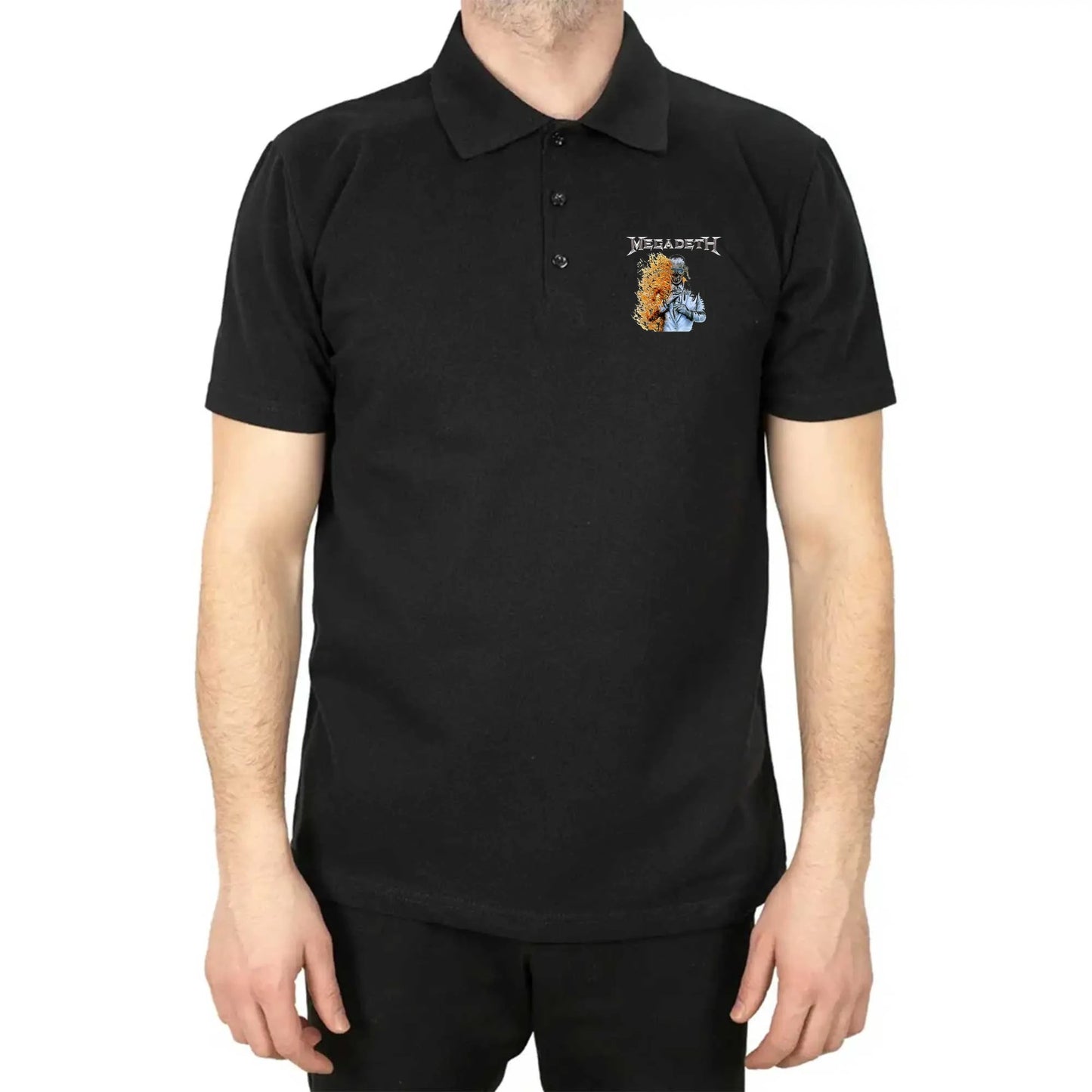 Megadeth Megadeth 2026 Polo Yaka Renkli Tişört