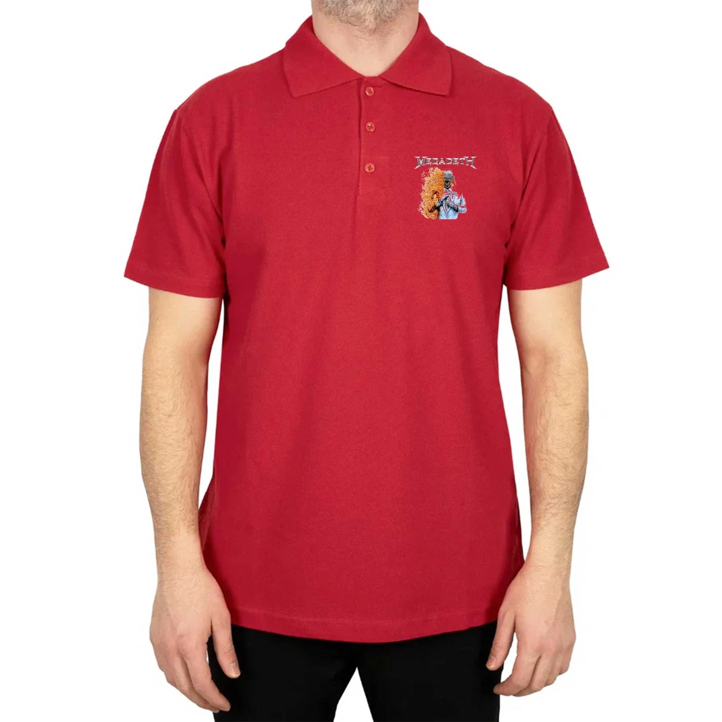 Megadeth Megadeth 2026 Polo Yaka Renkli Tişört