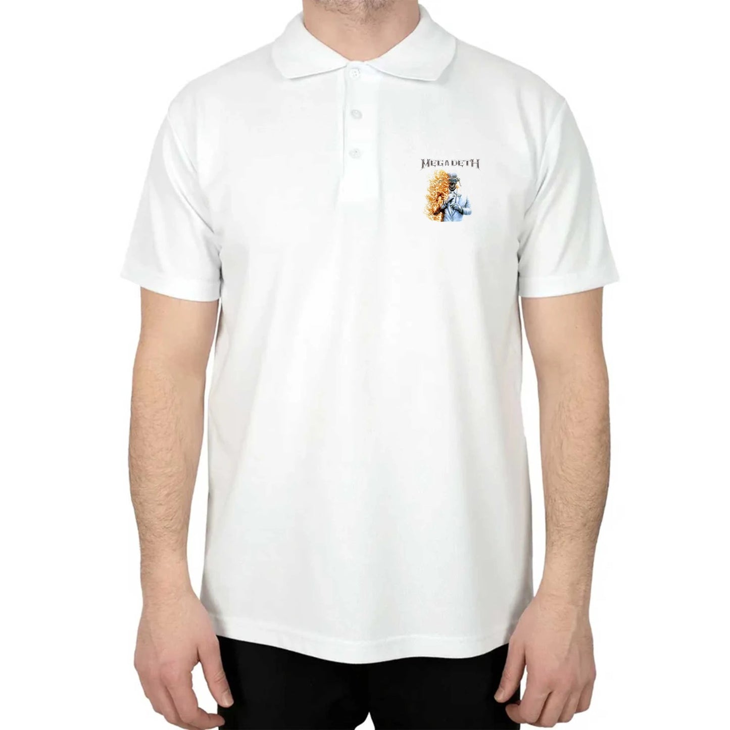 Megadeth Megadeth 2026 Polo Yaka Renkli Tişört