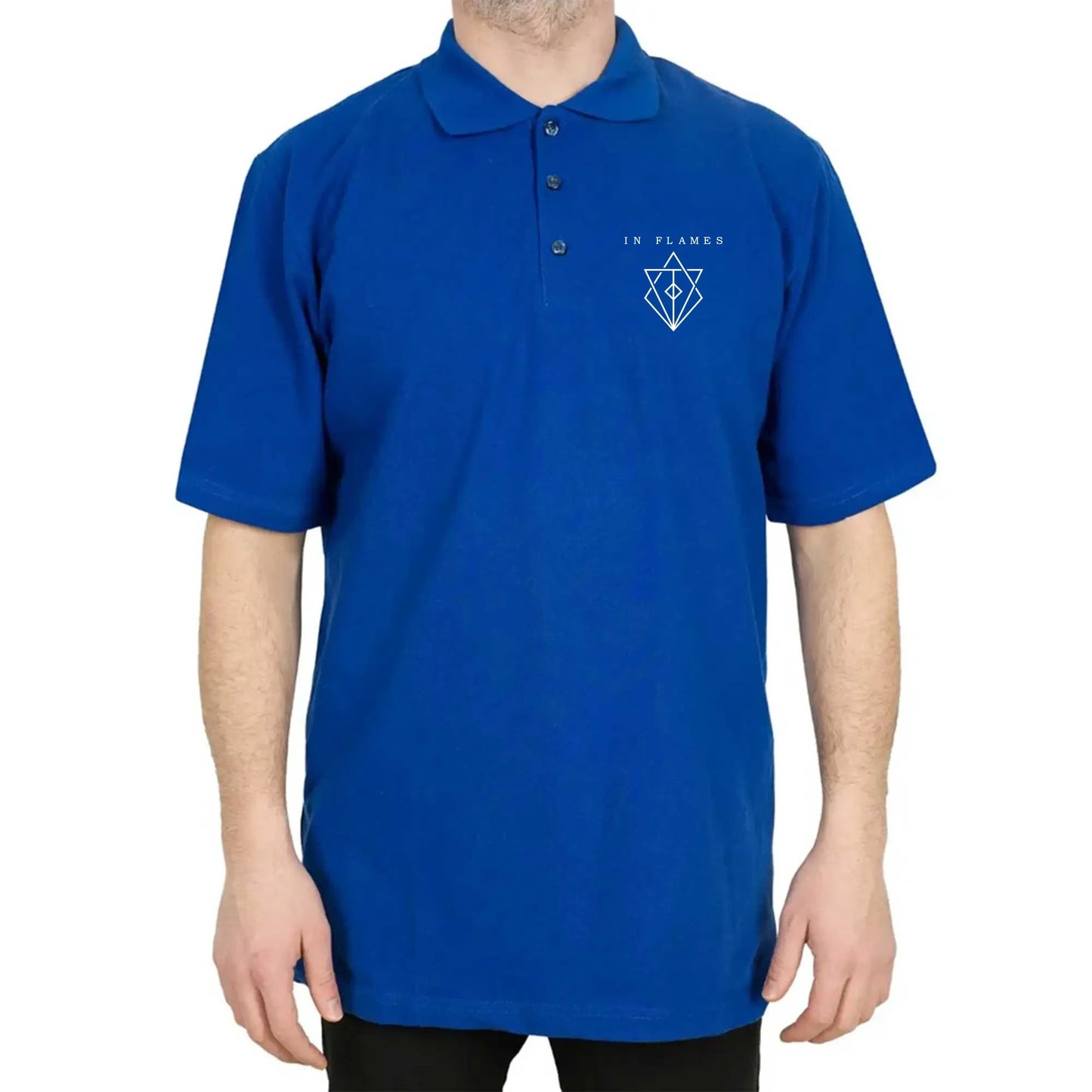 In Flames Symbol Logo Polo Yaka Renkli Tişört
